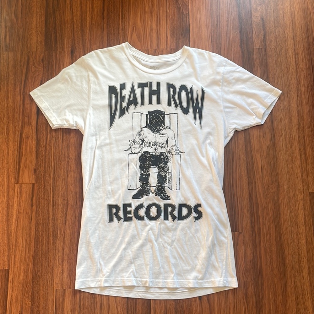 Death Row Records White Graphic T-Shirt